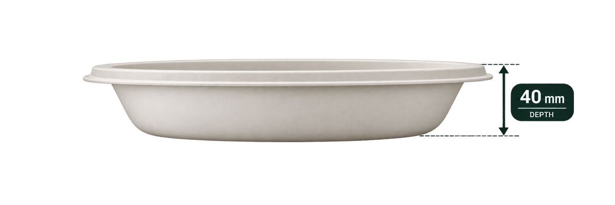 3-Compartment Round Plate