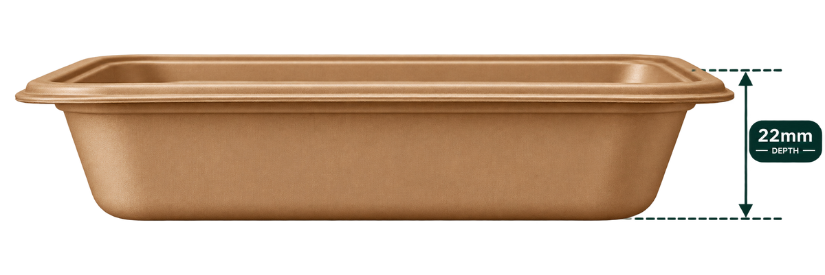 11 inch premium bagasse square plate - side view