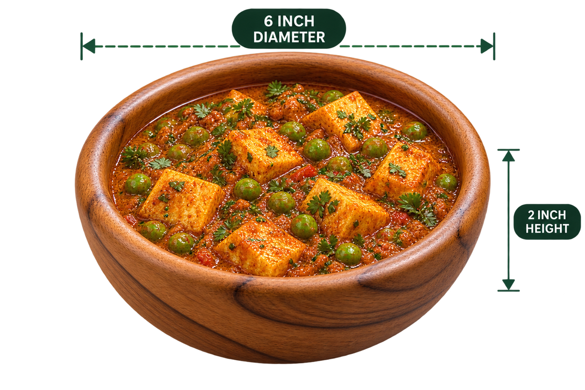 AnnServe Matka Bowl Set 4, 6 & 8 inch set 6-inch bowl serving presentation; food not included; one complete three-bowl set