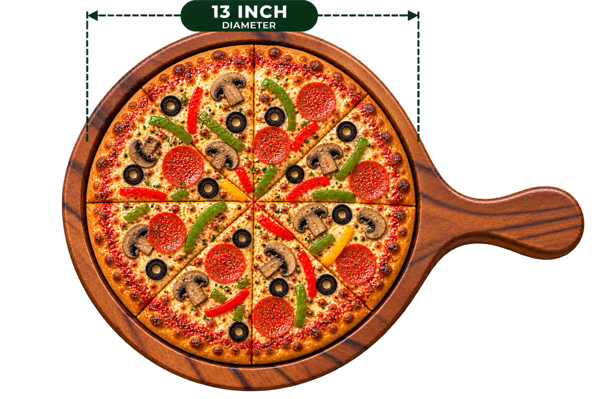 Sheesham Pizza Bat 13 Inch with pizza